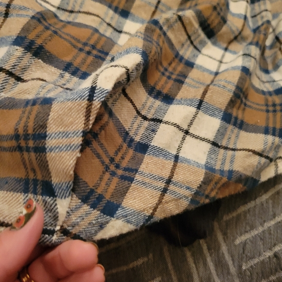 Oversized flannel plaid shirt - Picture 4 of 8